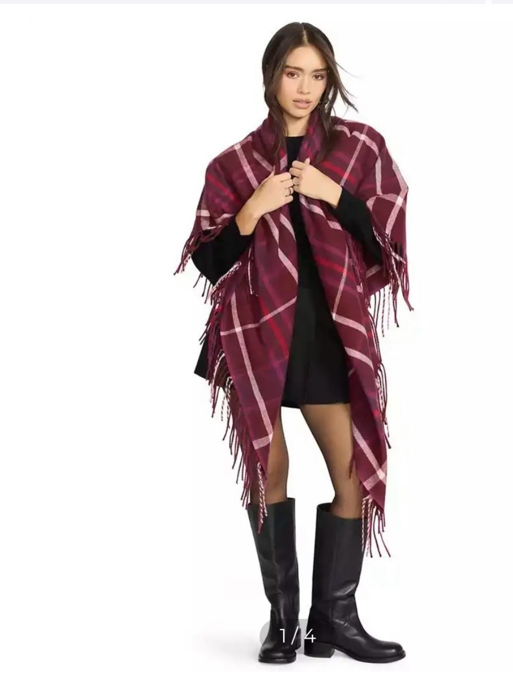 Steve Madden Plaid Midweight Scarf